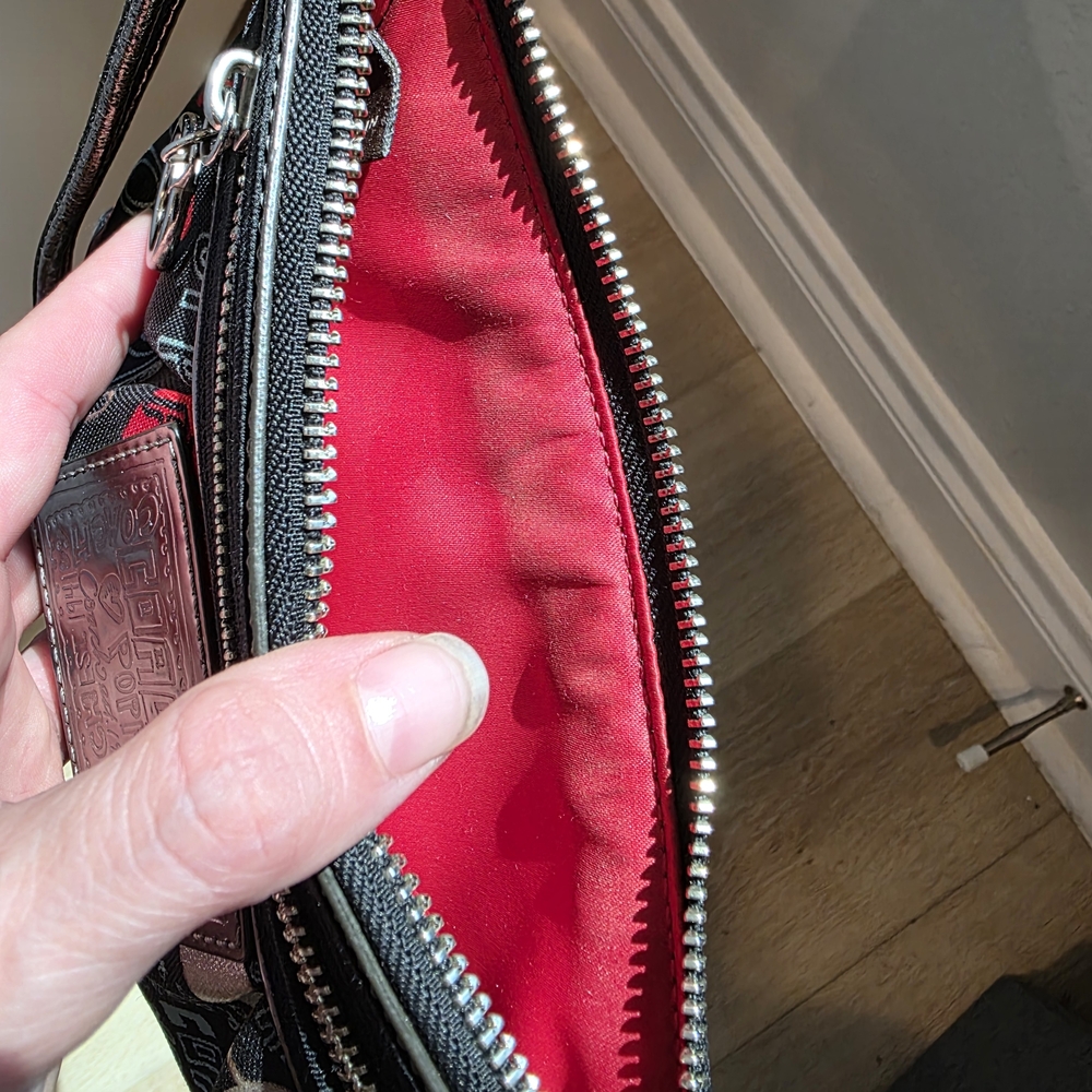 Coach Poppy Multicolor Graffiti Wristlet - Picture 8 of 9